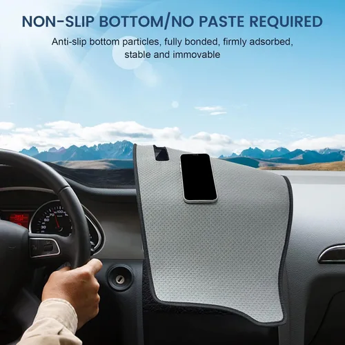 Vista 6 de Tapete de cubierta de salpicadero personalizado para Mazda3 Hatchback, Sedan 2019-2024 2025 2026 (sin HUD), protector antideslizante