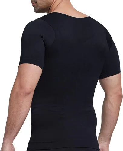 Vista 5 de Arjen Kroos Men's Gynecomastia Compression Shirts Shapewear Body Shaper Slimming Undershirts