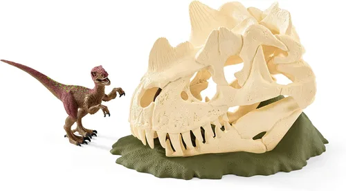 Vista 4 de Trampa grande para cráneos con velociraptor