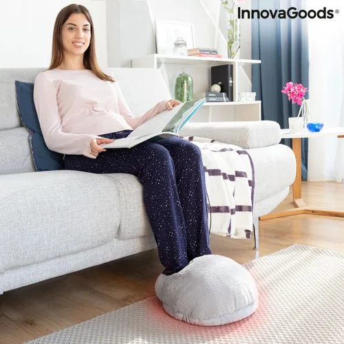 Vista 3 de InnovaGoods Calentador de pies eléctrico unisex con diseño ergonómico y portátil, 3 niveles de temperatura ajustables