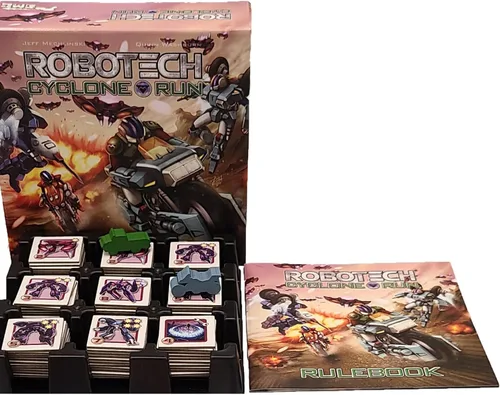 Vista 5 de Strange Machine Games: Robotech: Cyclone Run - Juego de mesa de estrategia basado en dados, control de área, con licencia oficial, a partir de 10