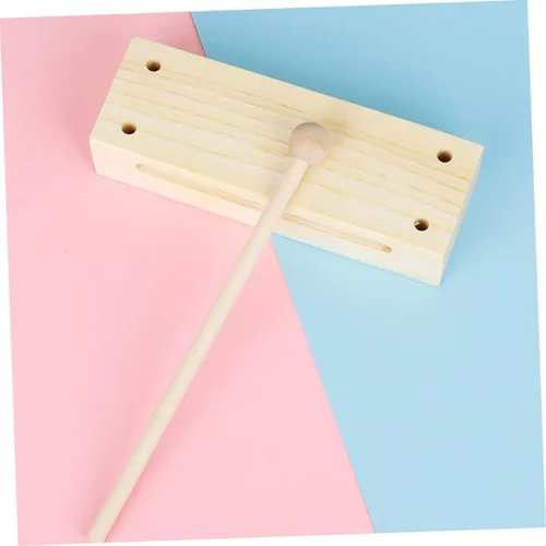 Vista 5 de BESPORTBLE 2 Sets Wooden Percussion Instruments with Mallets Rhythm Sticks for Adults for Music Education Bands and Classroom Activities
