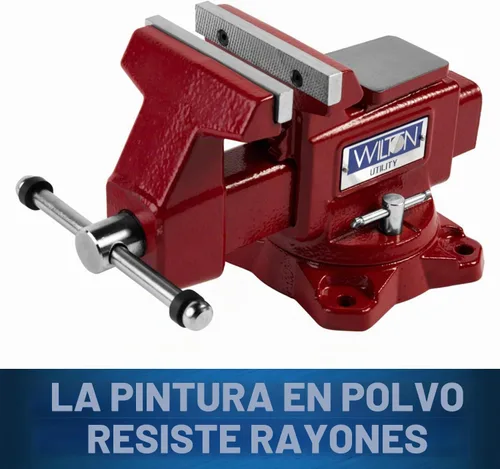 Vista 4 de Morsa de banco de utilidad Wilton, ancho de mandíbula de 4-1/2", abertura de mandíbula de 4", garganta de 2-5/8" (Modelo 674U)