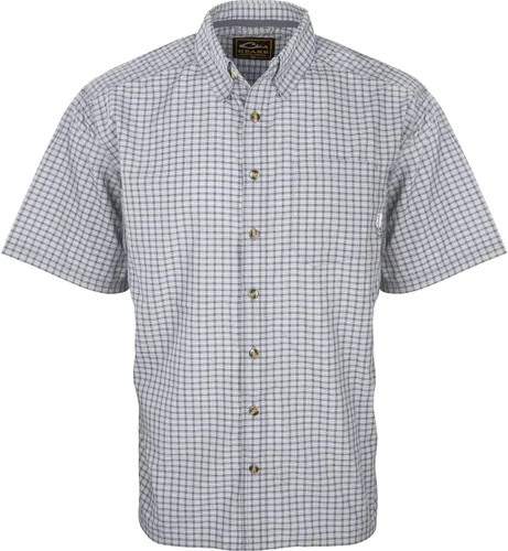 Vista 3 de Drake Featherlite - Camisa a cuadros SS, color Niagra