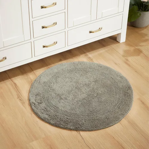 Vista 416 de Better Trends - Juego de 2 alfombras de baño 100% algodón, extra suaves, con borlas, de 17" x 24", alfombra de baño superabsorbente y reversible
