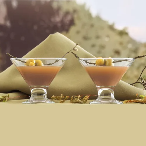Vista 6 de LAV Juego de 4 vasos de Martini sin tallo, juego de mini vasos de Martini de 5.5 onzas, pequeños y elegantes vasos de cóctel para el hogar y bares