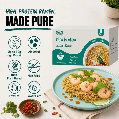 Vista 4 de VOLO VERO Fideos de proteína vegetal ramen de alto contenido proteico