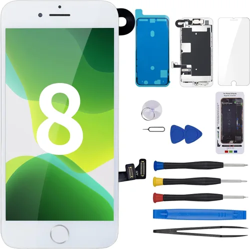 Vista 7 de Pantalla de repuesto para iPhone 8 SE de segunda generación con botón de inicio 3D Touch LCD Display Digitizer Black 4.7" Full Assembly for SE