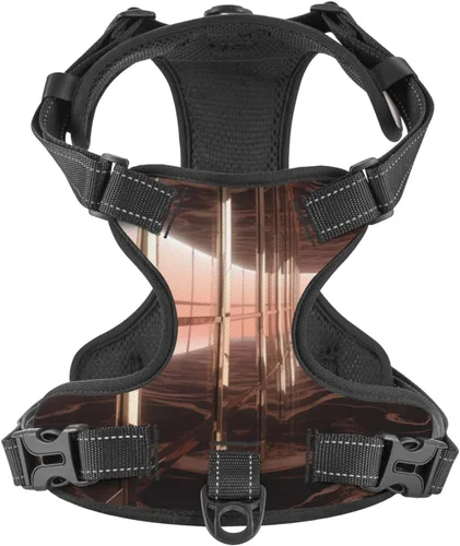 Vista 4 de Ray tracing Reflection Dog Harness – No Pull Pet Vest with Reflective Straps and Quick Release Buckles – Breathable Oxford Fabric, Adjustable