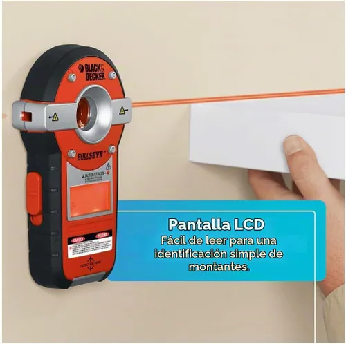 Vista 7 de Black & Decker BDL190S BullsEye, láser de línea interior autonivelante con sensor de tacos