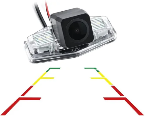 Vista 10 de Vlicevrn HD Fisheye - Cámara de visión trasera para vehículo, línea de estacionamiento fija, visión nocturna, cámara de estacionamiento de respaldo