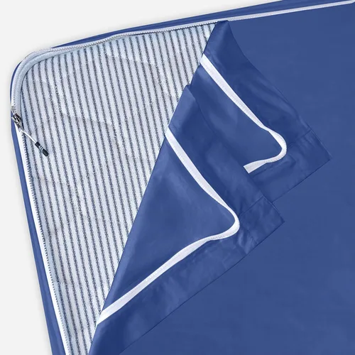 Vista 31 de Twin Zip Sheet 39x75-3 Piece Full Size Zipper Fitted Sheet - 1 Base & 2 Top Sheet - 1200TC 100% Cotton Breathable & Cooling - Fits 15" Deep Pockets