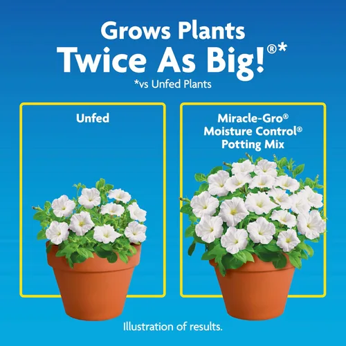 Vista 5 de Miracle-Gro Mezcla para macetas con control de humedad, para plantas en contenedor, protege contra el riego excesivo y insuficiente, 8 cuartos