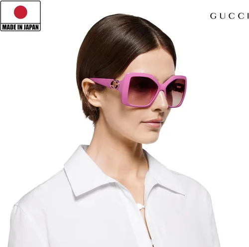 Vista 7 de Gucci GG2015S WrapAround GG Interlocking Logo Sunglasses wih Luxury Eyewear Kit