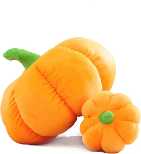 Vista 3 de AngelGift Cuddly Big Soft Toys - Almohada de peluche de calabaza de Halloween, juguete de peluche, juguetes de peluche de calabaza, el mejor regalo