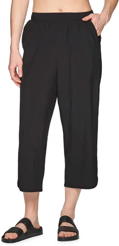 Vista 3 de RBX Active - Pantalones de tejido elástico para mujer, de ajuste relajado, ligeros, de secado rápido, con bolsillos