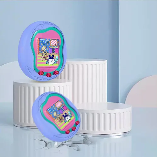 Vista 5 de Funda de silicona de repuesto compatible con Tamagotchi Uni, funda suave anticaída para Tamagotchi Uni, accesorios con cordón para el dedo
