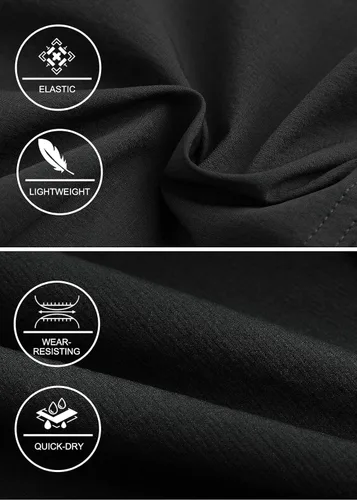 Vista 5 de Surenow Pantalones deportivos ligeros para hombre, de secado rápido, pantalones de senderismo para entrenamiento, pantalones deportivos para hombre
