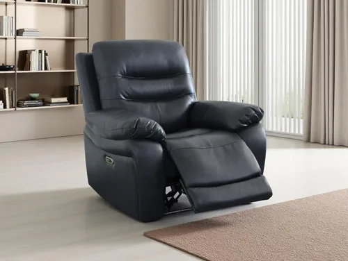 Vista 24 de Juego de sofá reclinable eléctrico, seccional de cuero transpirable beige, juego de muebles de sala de estar, 2 piezas, sofá reclinable eléctrico