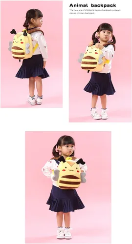 Vista 9 de Niños niño niño preescolar mochila de peluche animal de dibujos animados mochila bebé niños escuela satchel viaje almuerzo bolsas