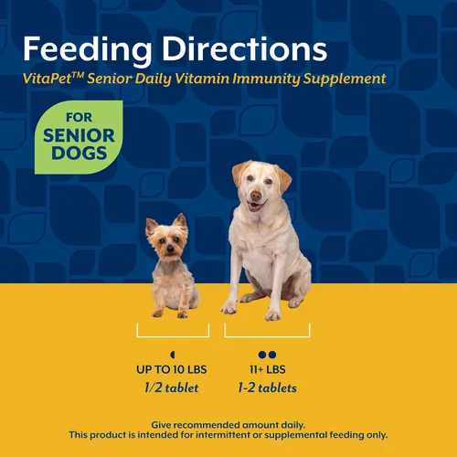 Vista 6 de NaturVet – VitaPet Vitaminas Diarias para Perros Mayores – Más Glucosamina – Espectro Completo de Vitaminas y Minerales – Mejorado con Glucosamina