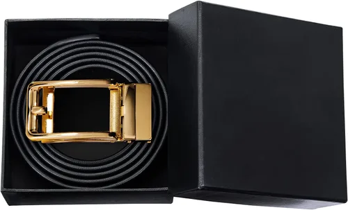 Vista 7 de Dubulle Cinturón de trinquete para hombre OroNegroRojoVerdeAzulBlanco con hebilla automática - Cinturón de negocios casual Regalo - Ajuste ajustable