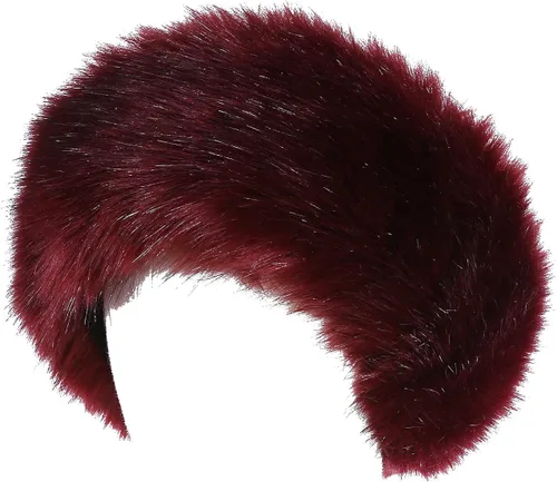 Vista 18 de Diadema de piel sintética con elástico para orejeras de invierno para mujer Negro