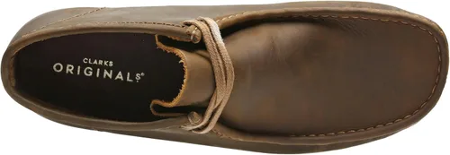 Vista 7 de Clarks Wallabee Chukka Botas para hombre cera de abeja cuero