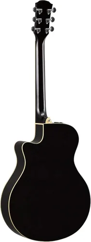 Vista 2 de [Usado] Yamaha APX600 BL - Guitarra acústica-eléctrica de cuerpo delgado, color negro