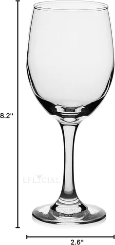 Vista 4 de LFLYCIAL Copa de vino tinto duradera de 15 onzas, juego de 4