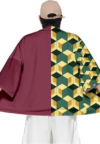 Vista 3 de Cosplay Life Kimono de Demon Vanquisher Killer Hashira Disfraz japonés de primera calidad, kimono, disfraz de Halloween para adultos unisex