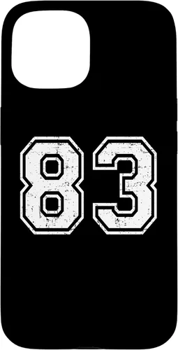 Vista 6 de 83 Number Eighty-Three Team Sports Grunge Varsity Matching Case for iPhone 16