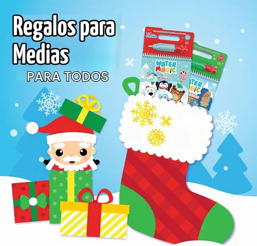 Vista 2 de Scentco Holiday Water Magic (2 Pack - Candy Cane & Gingerbread) - Libros de actividad reutilizables con revelación de agua gourmet patentados