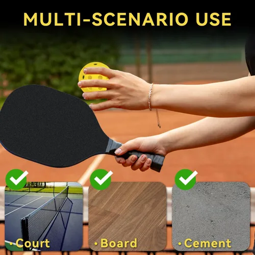 Vista 6 de Pelotas de pickleball, bolas de 40 agujeros para exteriores, aprobadas por Pickleball de Estados Unidos para juego de torneos, resistentes a