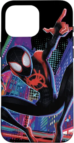 Vista 19 de Marvel Spider-Man Into The Spider-Verse Miles Morales City - Carcasa para iPhone 17