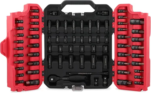 Vista 10 de SEDY Juego de llaves de vaso E-Torx de 11 piezas – Juego de enchufes de estrella con riel de enchufe, enchufe externo Torx con organizador, juego