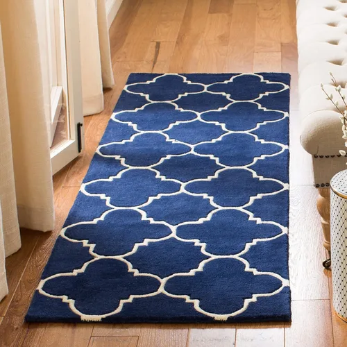 Vista 21 de SAFAVIEH Chatham Collection - Alfombra decorativa de 2 x 3 pies, color negro y marfil, lana cuadriculada enrejada hecha a mano, ideal para zonas