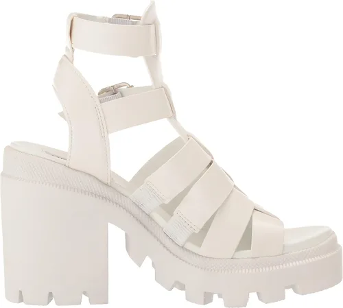 Vista 6 de Steve Madden Womens Cosmic Faux Leather Ankle Strap Gladiator Sandals