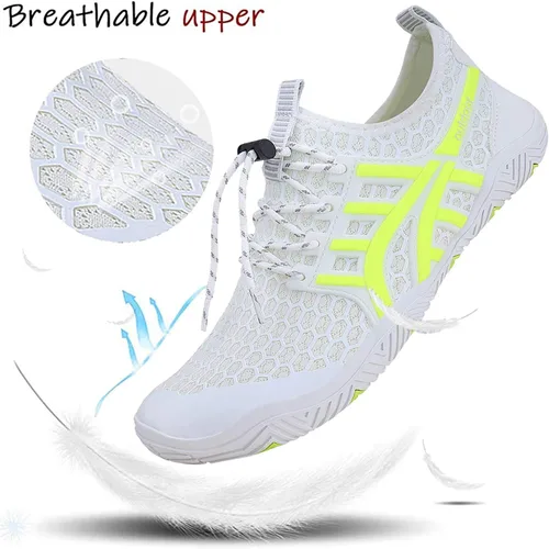 Vista 2 de MAYZERO Zapatos de agua para hombres y mujeres, zapatos de surf, playa, piscina, zapatos de punta ancha, senderismo, zapatos de agua, zapatillas
