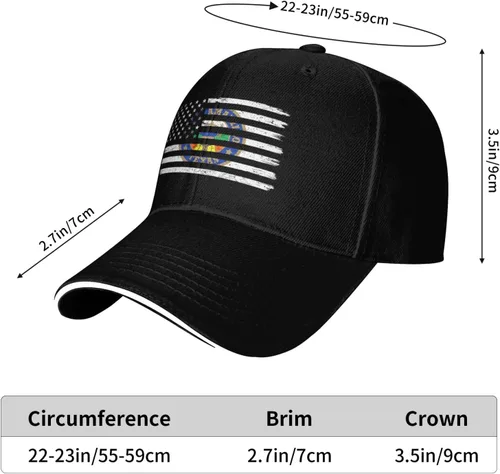 Vista 6 de US and Amarillo Texas Seal Baseball Cap for Men Women Hats Adjustable Outdoor Trucker Hat