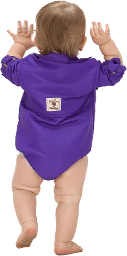 Vista 2 de BullRed Baby Boys Purple PFG Vented Fishing Shirt Button Up One Piece Snap