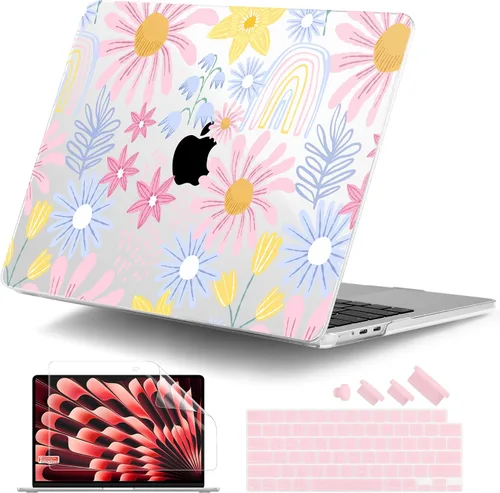 Vista 36 de DONGKE Funda compatible con M5 MacBook Air de 15 pulgadas 2026 2025-2023 A3448 A3241 A3114 A2941 M4 M3 M2 Pantalla de retina líquida Touch ID