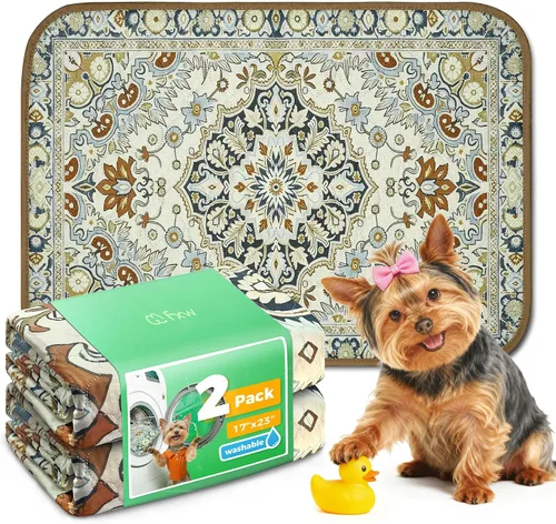 Vista 76 de FXW Almohadillas lavables para orina para perros, almohadillas para cachorros con súper absorbentes, diseñadas específicamente para jaulas de 24