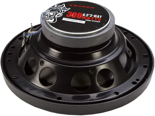 Vista 2 de Crunch 300 vatios 6.5 pulgadas coaxial poco profundo 4 ohmios CS altavoces, negro CS-65CXS