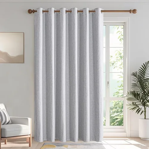 Vista 16 de IGEMAEVE Cortinas opacas de tamaño personalizado para dormitorio, 100 % opacas, 1 panel, aislamiento térmico, cortinas de oscurecimiento