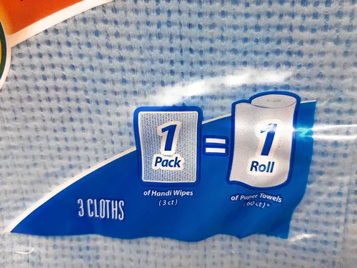 Vista 2 de Handi Wipes Paños reutilizables resistentes, el color puede variar, 3 unidades (paquete de 4)
