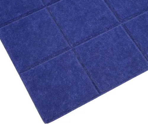 Vista 6 de 12Pcs Soundproofing Insulation Panel, Acoustic Treatment Panels with Beveled Edge Tiles, High Density Polyester Fiber Sound Absorption Panels for