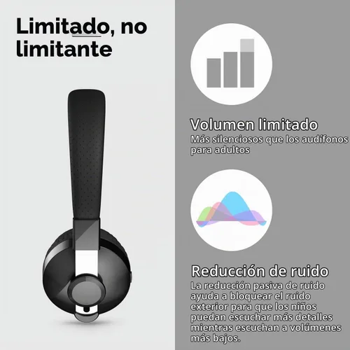 Vista 4 de LilGadgets Untangled Pro Premium - Auriculares inalámbricos Bluetooth para niños (varios colores disponibles)