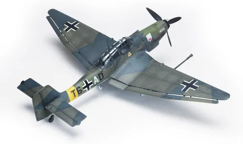 Vista 3 de Revell Stuka Ju 87G-1 Tank Buster Kit de modelo, 144 meses a 1188 meses, transparente, gris