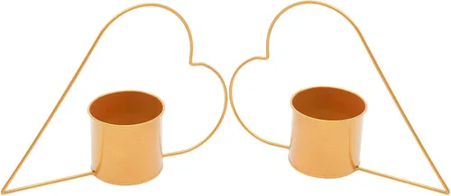Vista 3 de 10 piezas de jarrones de flores en forma de corazón, mesa de mesa para bodas, centros de mesa, decoración de fondo